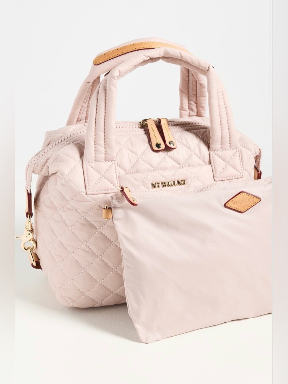 🤍New MZ Wallace Small Sutton Deluxe Tote w/pouch in City Pink (Exclusive)